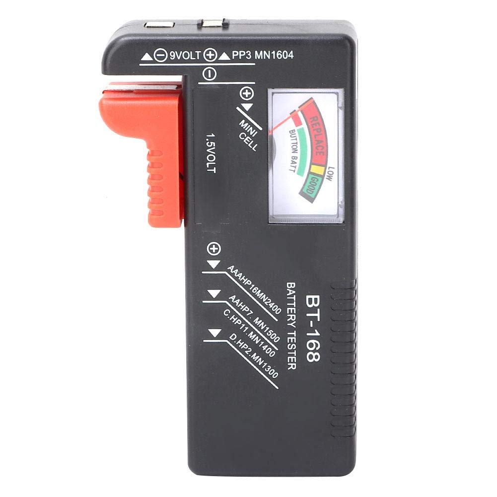 Digital Battery Tester BT168 - Accurate Voltage & Capacity Checker for 1.5V AA AAA 9V Button Batteries | Essential Tool for Home, Office & Electronics Repair