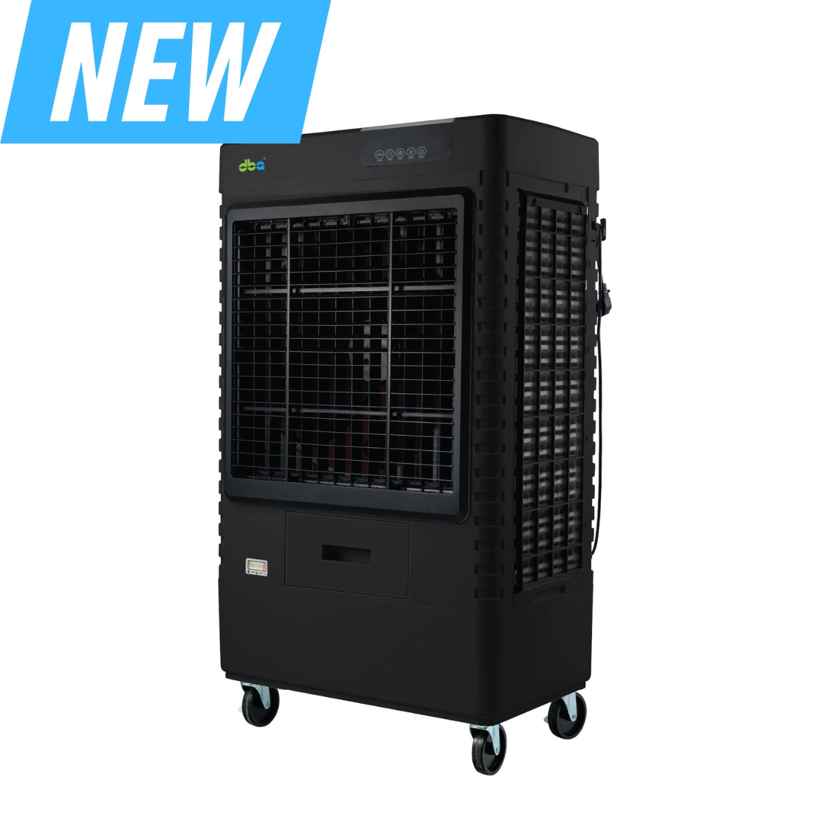 Commercial Air Cooler DEBI002C H (Black) - Covers Up to 1000 Sq.Ft - Energy Efficient Cooling for Warehouses, Factories & Large Spaces
