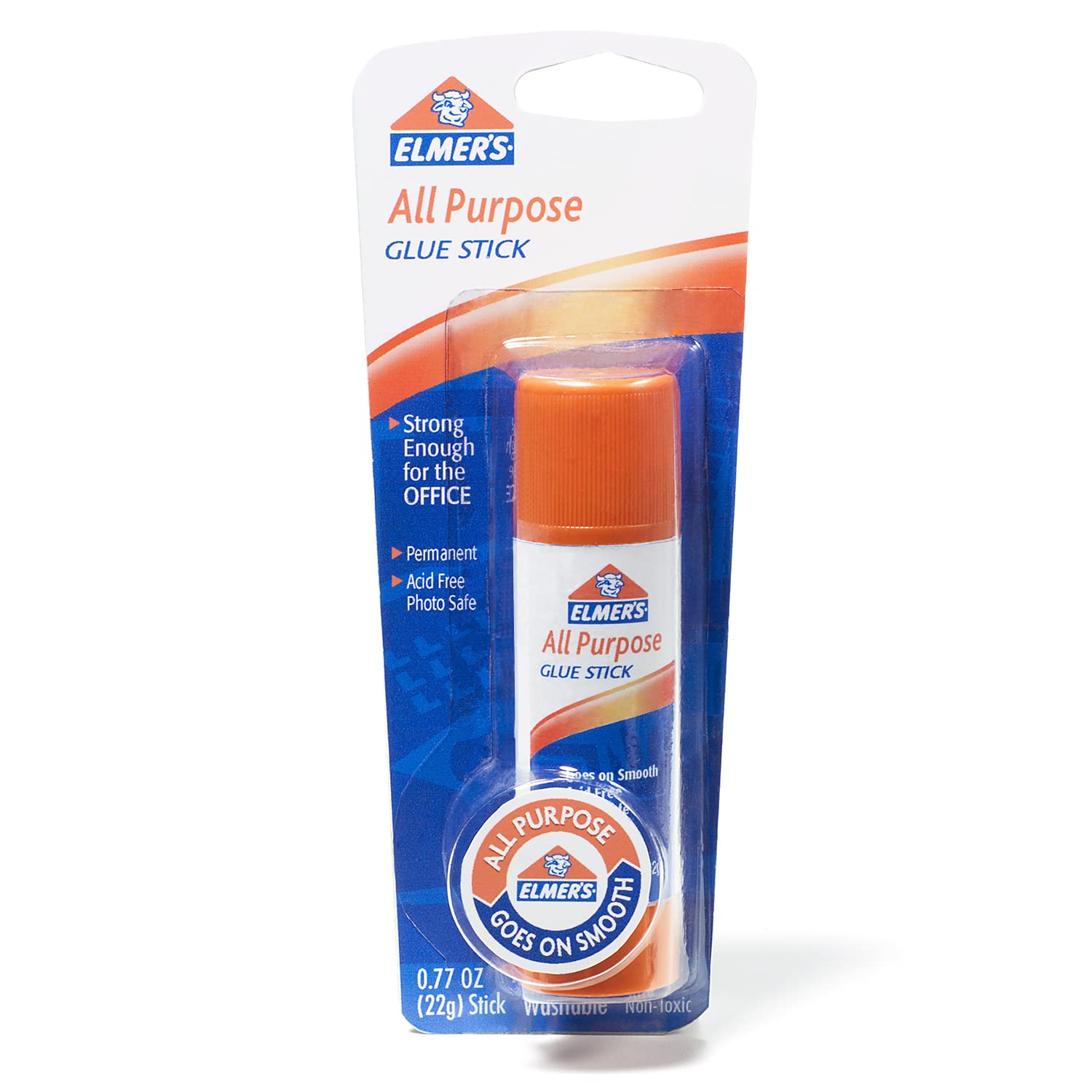 Elmer's All-Purpose Glue Stick - Large 0.77 oz Washable Adhesive for School Projects, Arts & Crafts, Office Use - Single Stick (E515)