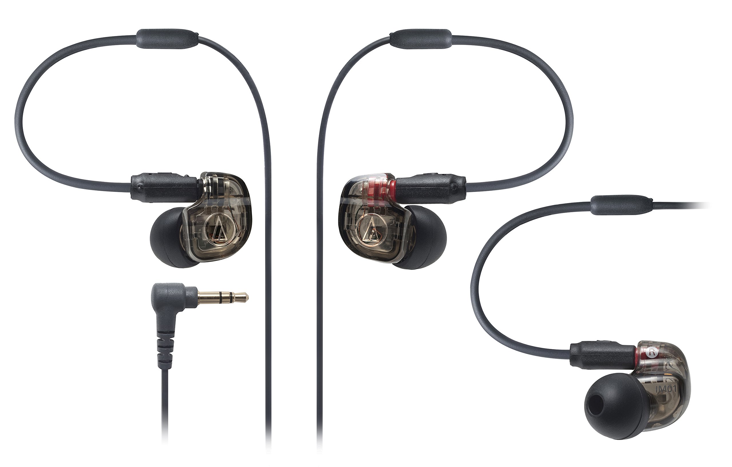 Audio Technica ATH-IM01 SonicPro Balanced Armature In-Ear Monitor Headphones with High-Fidelity Sound - Perfect for Musicians, Audiophiles & Studio Recording