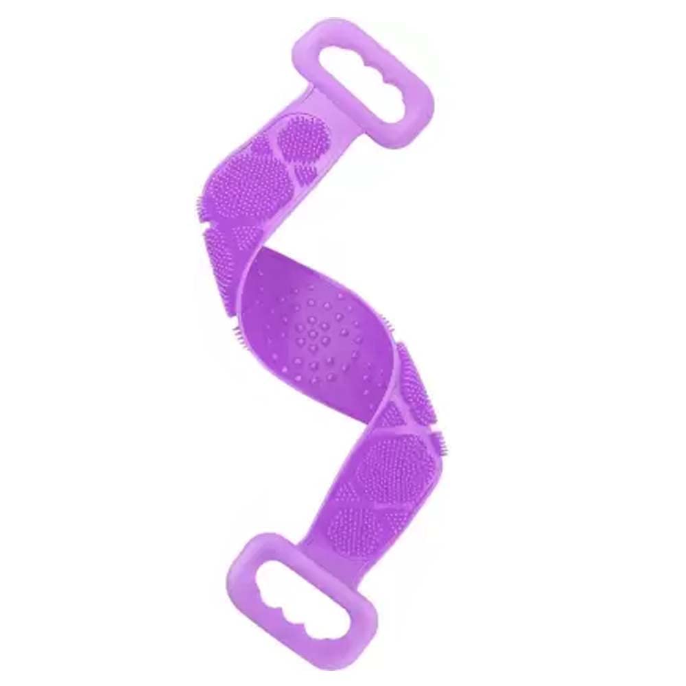 Premium Soft Silicone Body Scrubber - Exfoliating Bath Brush for Men & Women - Long Handle Back Scrubber for Deep Cleansing & Skin Care - Ideal for Shower, Spa & Daily Body Exfoliation