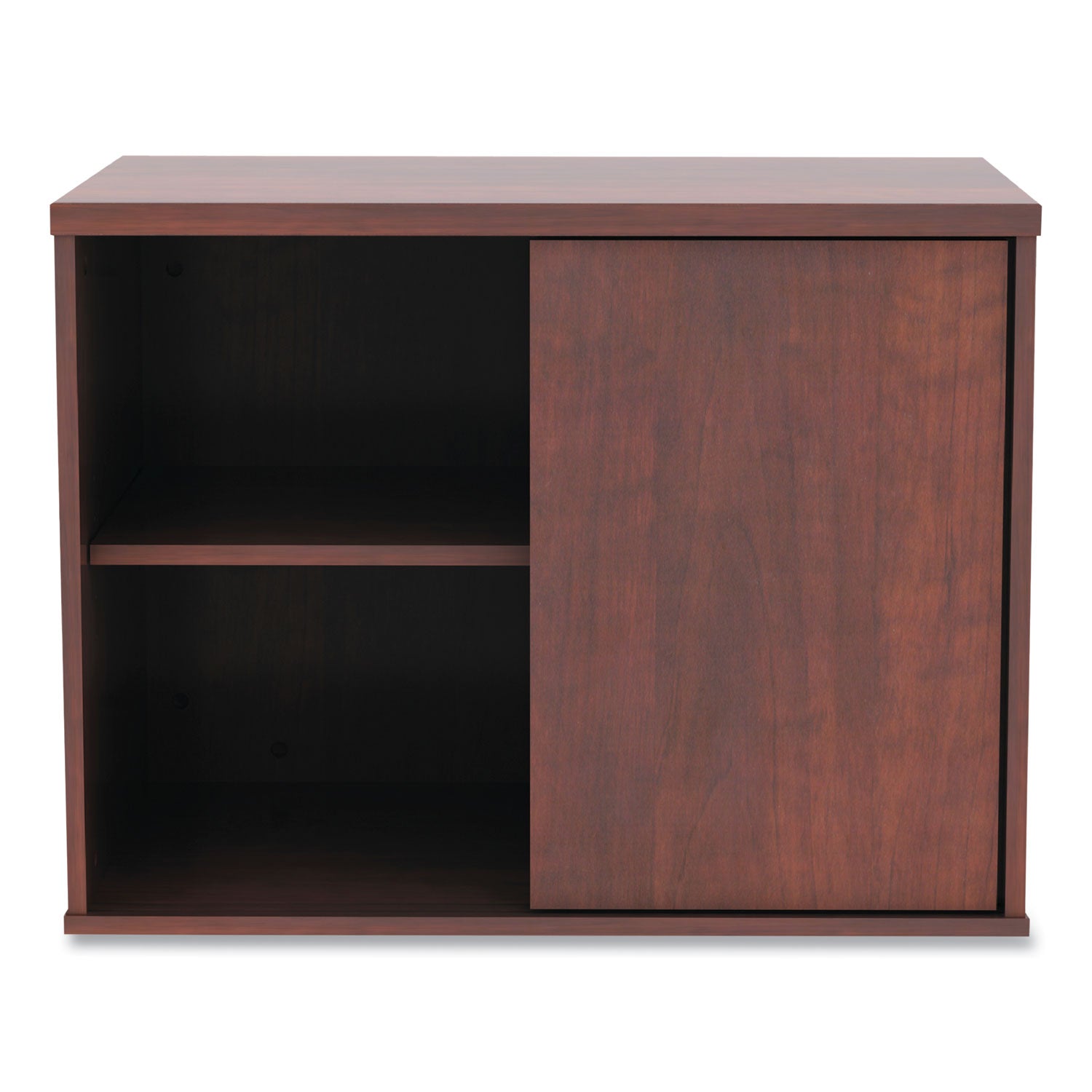 Alera Open Office Desk Series Low Storage Cabinet Credenza - Woodgrain Laminate, 29.5