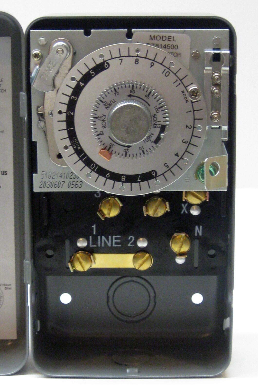 DT814500 Refrigeration Defrost Timer 120V - Replacement for Paragon 8145-00 - Compatible with Commercial Freezers, Walk-In Coolers & Ice Machines - Durable HVAC Component for Restaurant & Grocery Store Maintenance