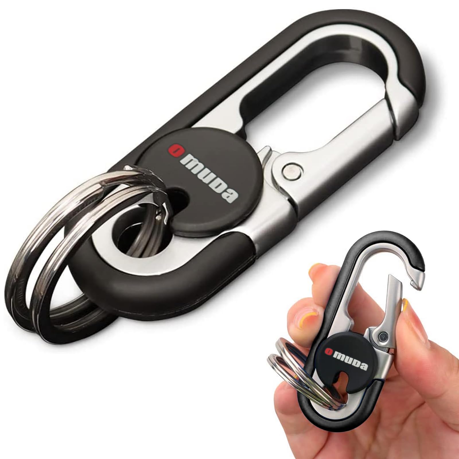 Personalized Stainless Steel Car Keychain for Men - Durable Anti-Loss Metal Key Ring with Creative Design | Perfect Gift for Drivers, Car Enthusiasts & Father's Day