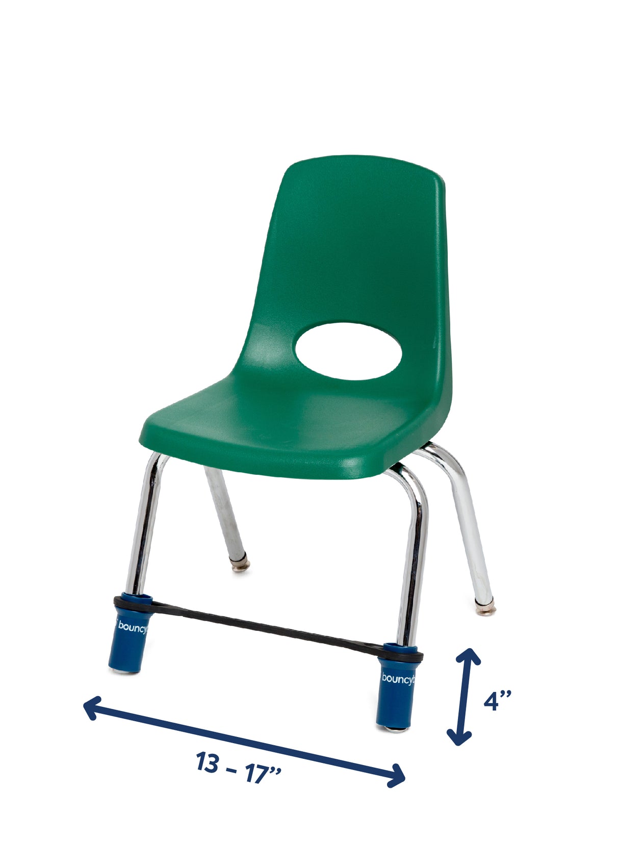 Bouncyband® 10-Piece ClassPack for Elementary School Chairs (13-17 Inch) - Improve Focus & Reduce Fidgeting in Classroom Learning
