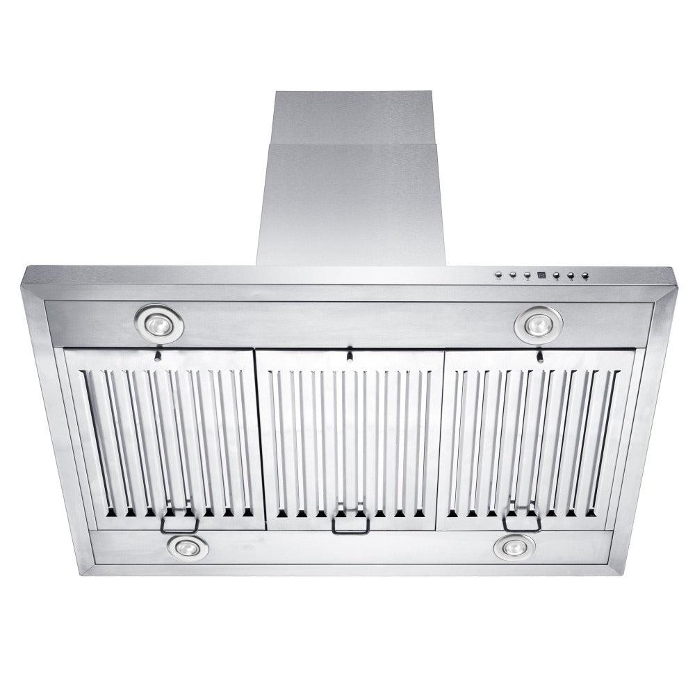 ZLINE Remote Blower Island Mount Range Hood 400/700CFM - Stainless Steel Kitchen Ventilation (GL2i RD/RS) - Perfect for Open Concept Kitchens & Cooking Areas