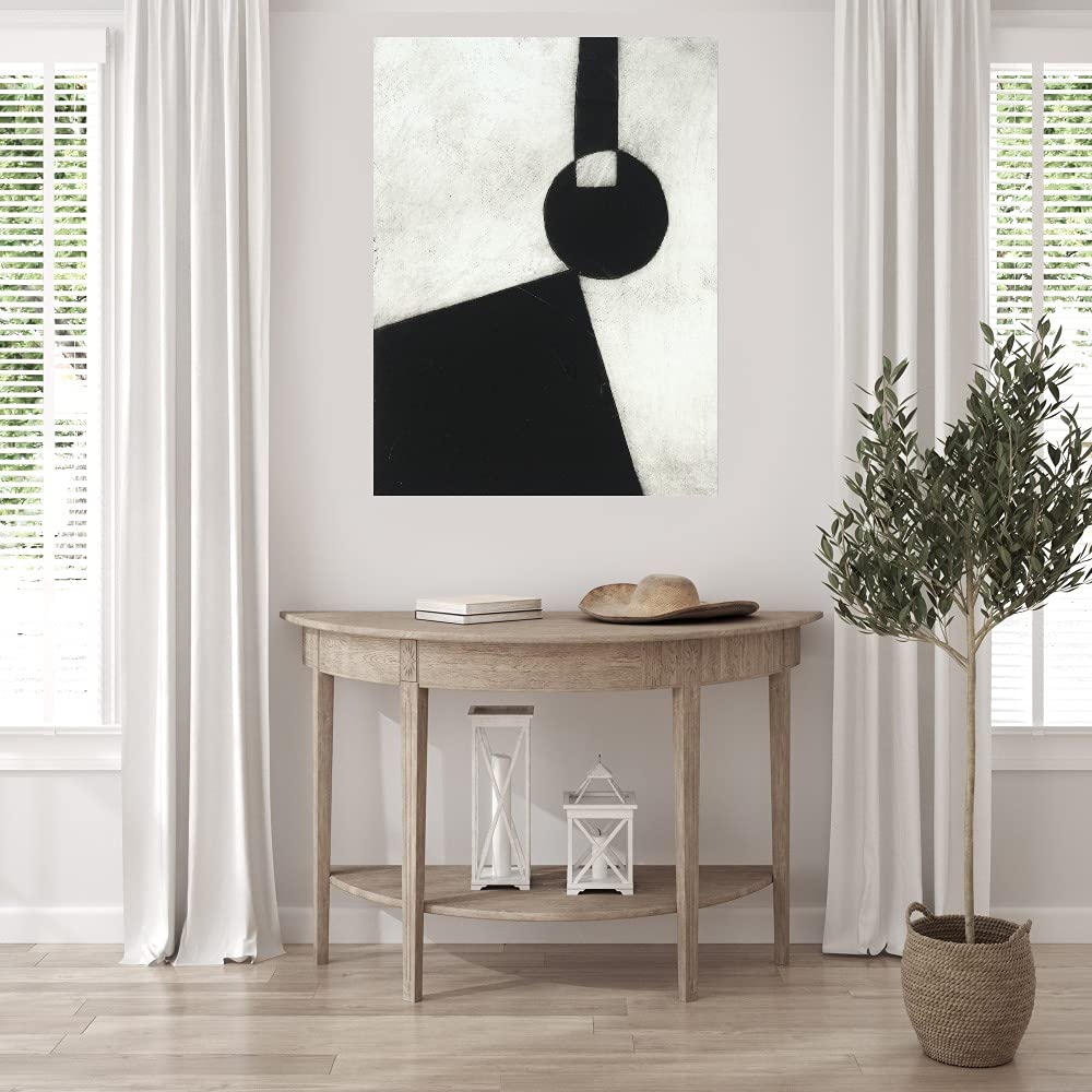 Blue & Aqua Wash Canvas Wall Art by Willowbrook Fine Art - Ready to Hang 42x56 Inch - Modern Abstract Painting for Living Room, Bedroom, Office & Home Decor - Perfect for Coastal, Boho or Contemporary Interior Design Styles