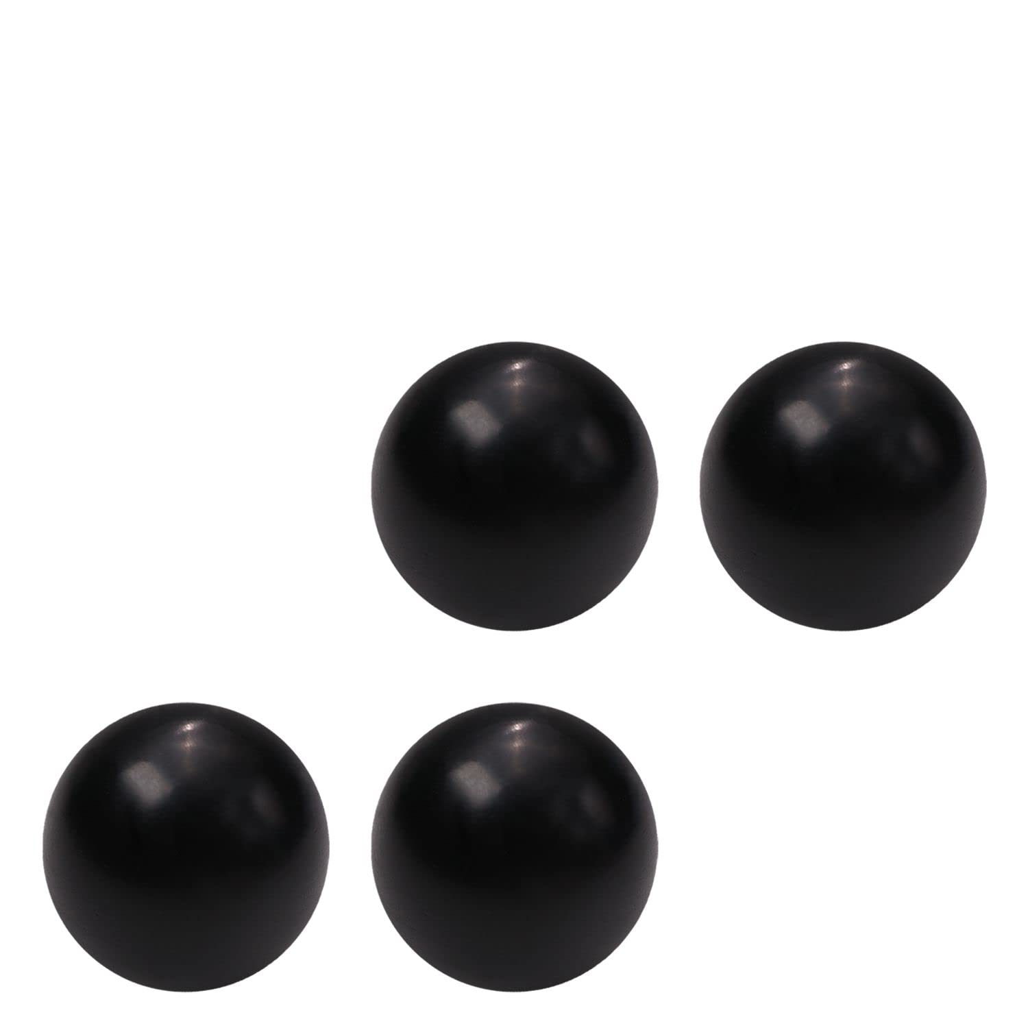 4Pcs Black Bakelite Ball Knobs with M5 Female Thread - 16mm Diameter Smooth Spherical Handles for Lawn Mowers & Exercise Equipment - No Twist Design, Durable Thermoset Construction for Easy Grip and Control