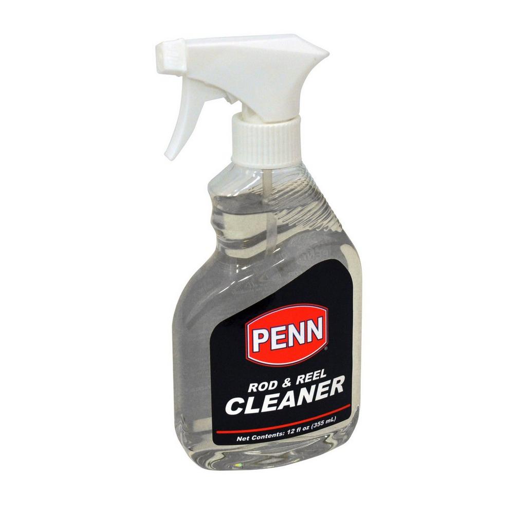 12 oz Fishing Rod and Reel Cleaner Spray - Removes Dirt, Salt & Grime - Ideal for Freshwater & Saltwater Fishing Gear Maintenance