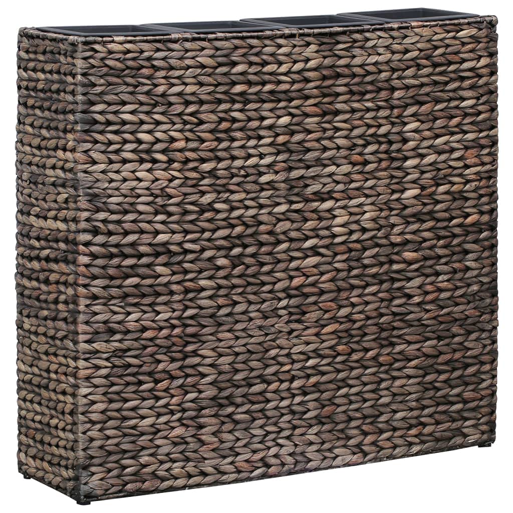 Eco-Friendly Water Hyacinth Raised Garden Bed with 4 Removable Pots - Versatile Indoor Planting Solution for Herbs, Flowers & Small Plants - Perfect for Home, Apartment & Office Decor