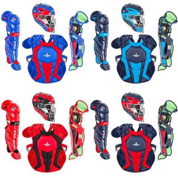 All Star S7 Axis Catchers Set - NOCSAE Certified for Ages 12-16 | Two-Tone Baseball Gear for Youth Players | Perfect for Game Day & Practice Sessions