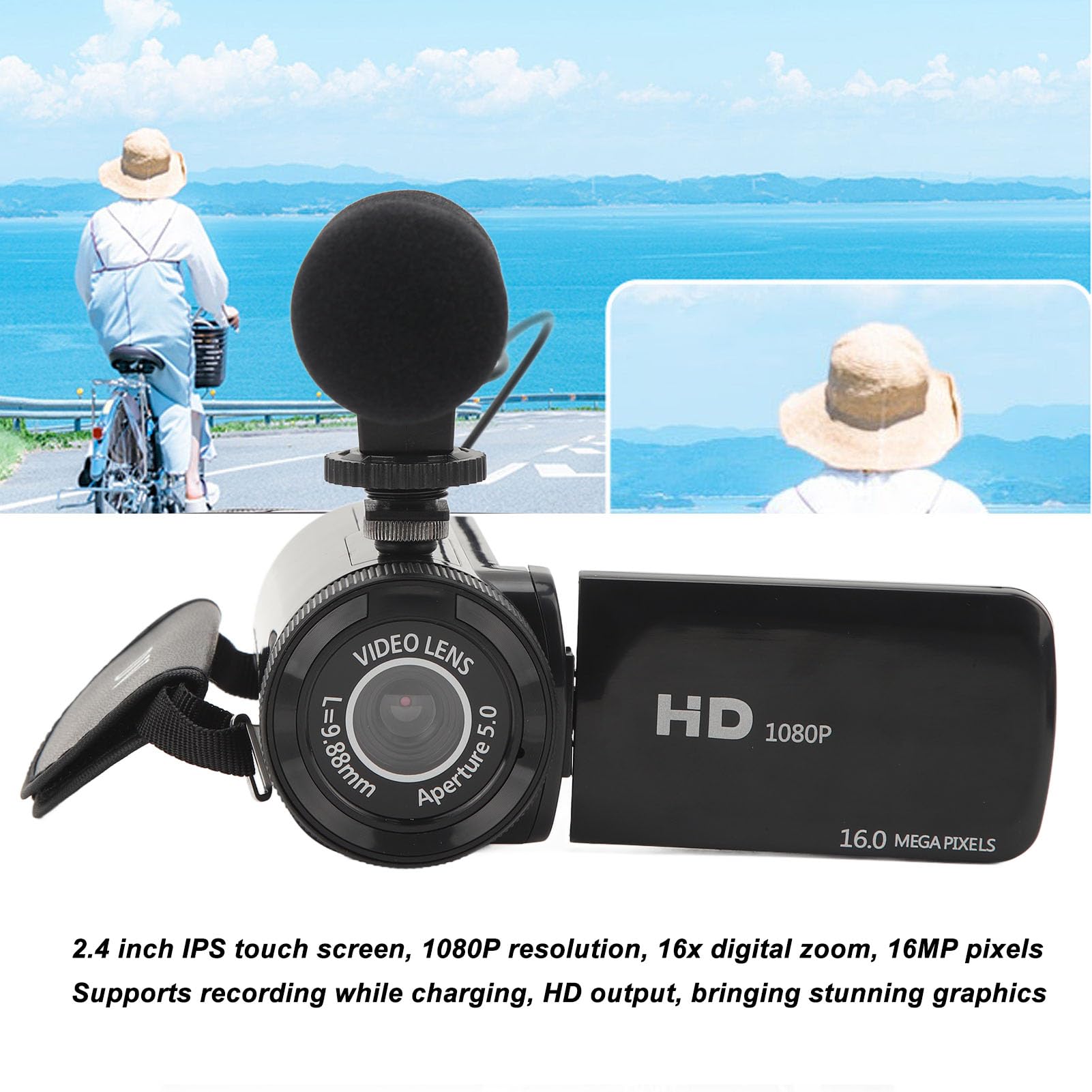 Beufee HD 1080P 16MP Digital Camera for Photography & Video Recording - Vlogging, YouTube Filming, Travel & Family Moments Capture