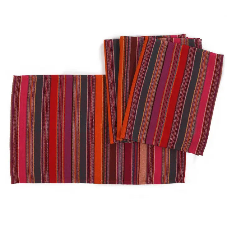 Elegant Striped Placemats Set of 4 - Waterproof Table Mats for Dining, Kitchen & Party Decor - Modern Home Decor Place Settings for Everyday Use & Special Occasions