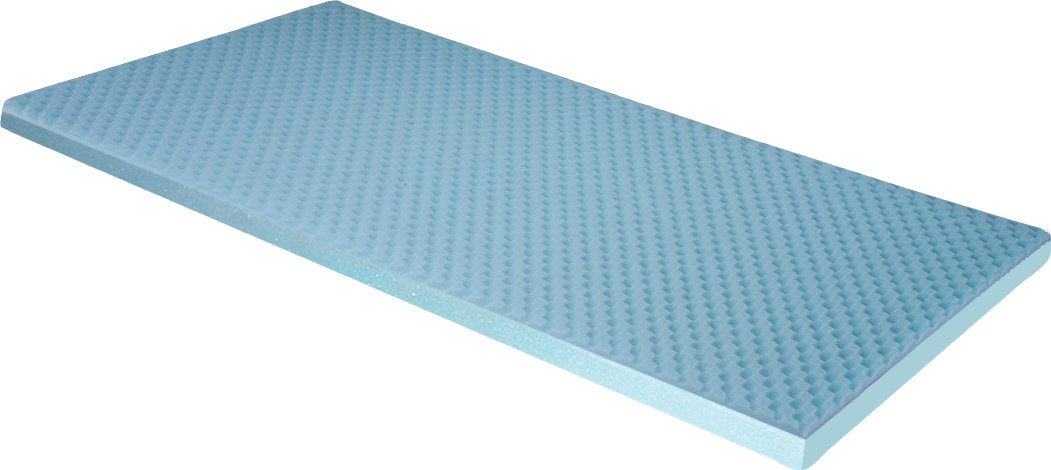 Drive Medical 14893 Premium Gel Mattress Overlay - Pressure Relief & Comfort Support for Hospital Beds, Home Care, Elderly & Post-Surgery Recovery (Blue)