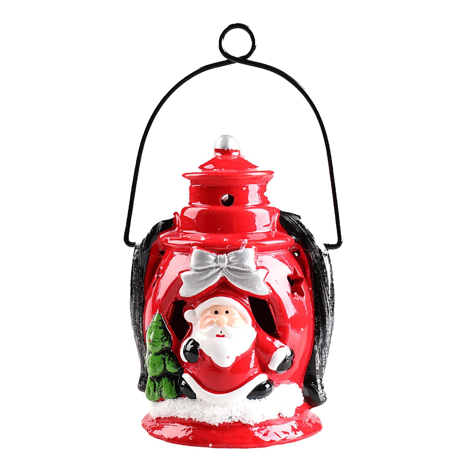BRADEM Large Snowman Christmas Pillar Candle Holder - Decorative Oil Lamp with Natural Scent, Portable Holiday Home Decor for Tabletop, Gift & Festive Atmosphere (One Size)