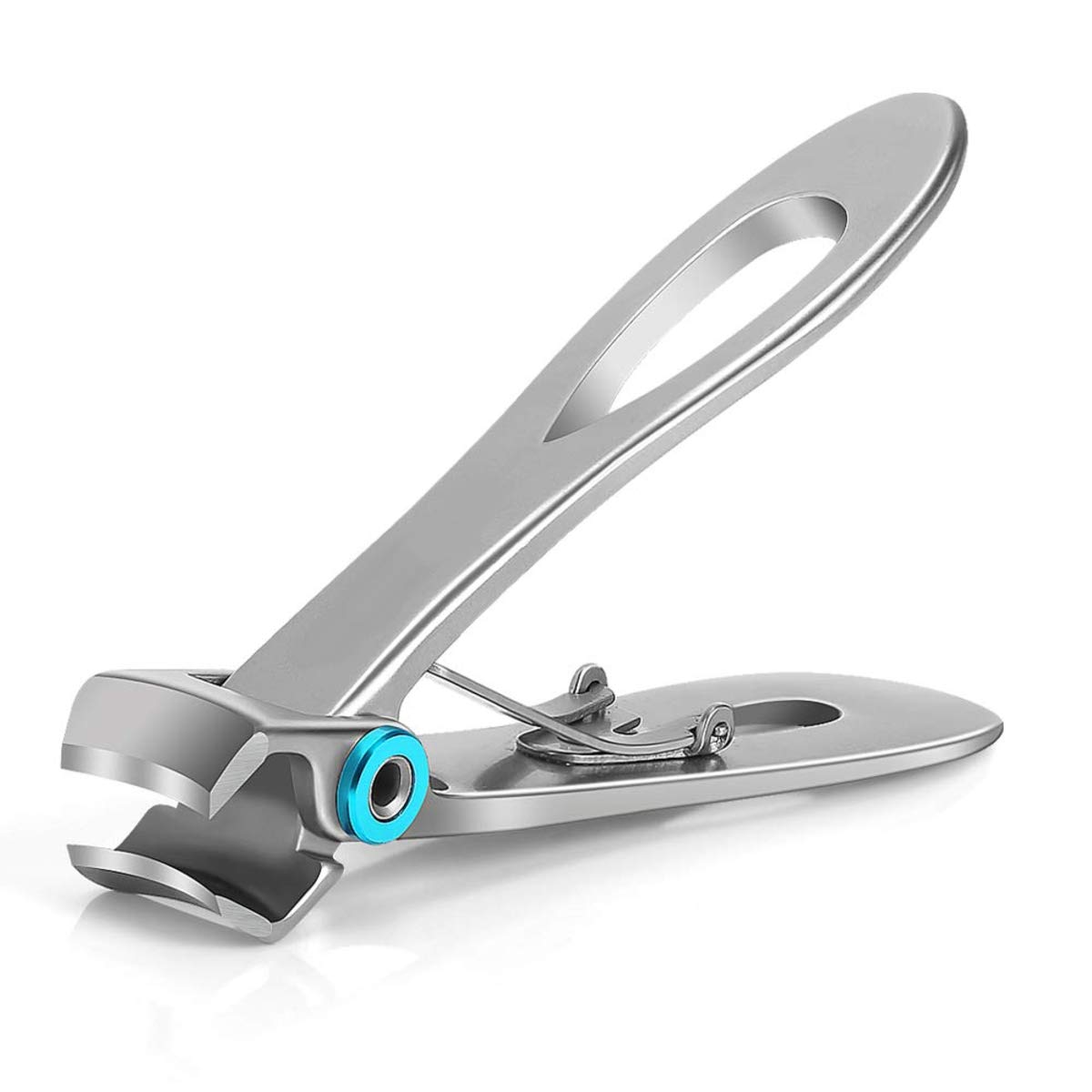 **iSWEVEN Extra Large Stainless Steel Toenail Clipper for Thick Nails – Wide Jaw Nail Cutter for Men & Women, Heavy Duty Fingernail & Toenail Trimmer (Silver) – Perfect for Seniors, Diabetics & Ingrown Nails**