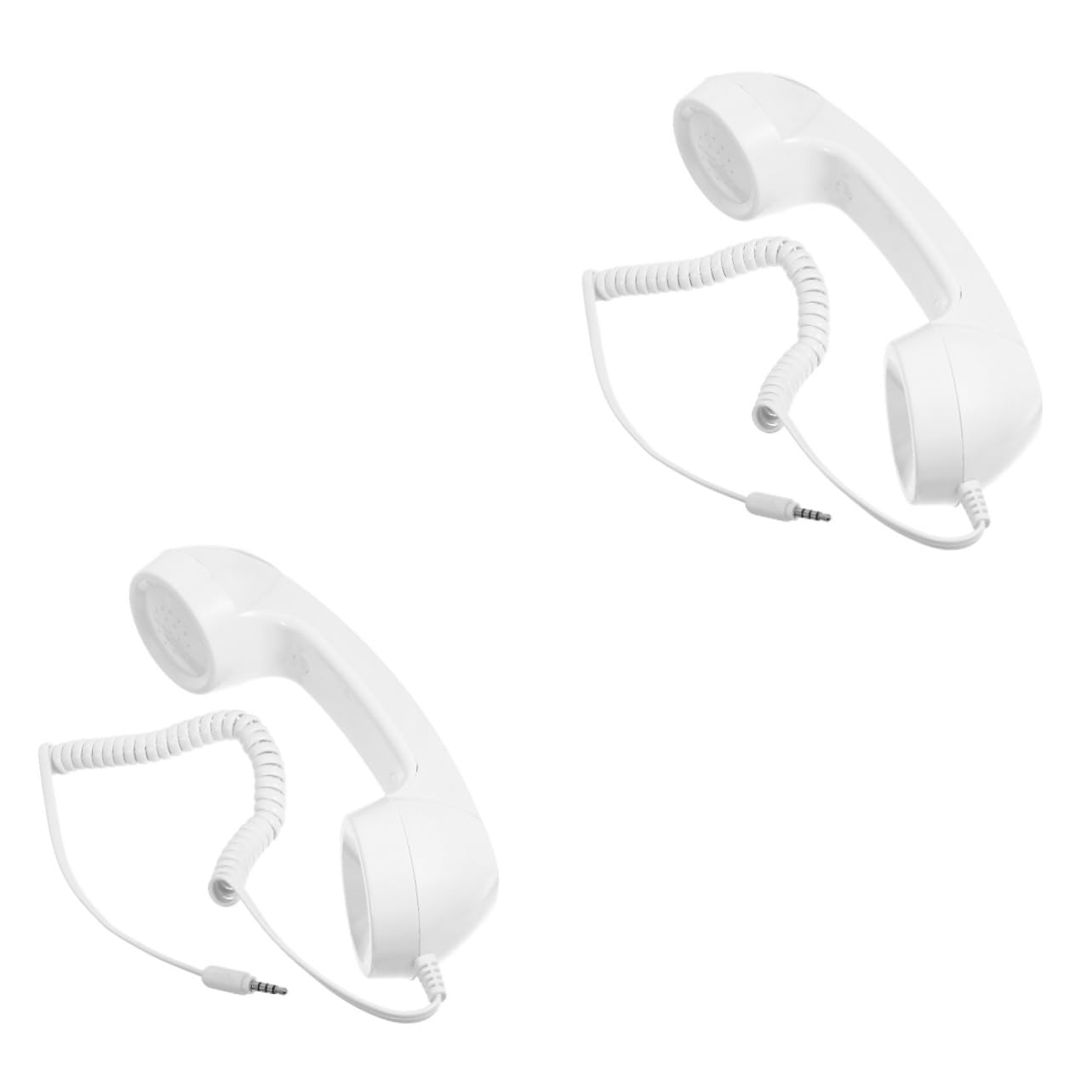 Vintage Style Retro Phone Handset - 2 Pack Universal Landline Telephone Replacement for Wired Headsets | Perfect for Home Office, Vintage Decor & Theater Props