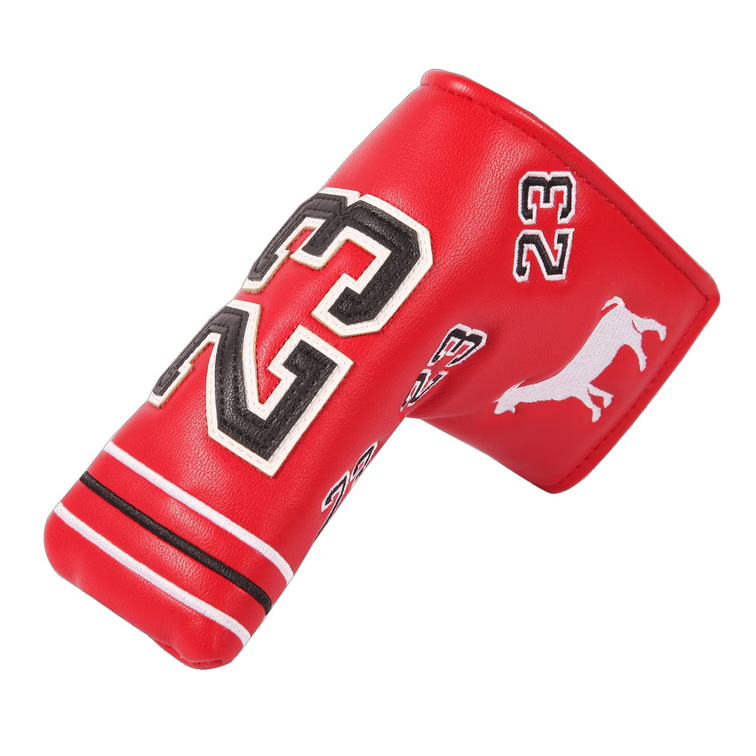 SHABIER Number 23 Red Golf Putter Cover Headcover for Blade Putters - Premium Protection for Golf Clubs | Perfect for Course Play & Club Storage