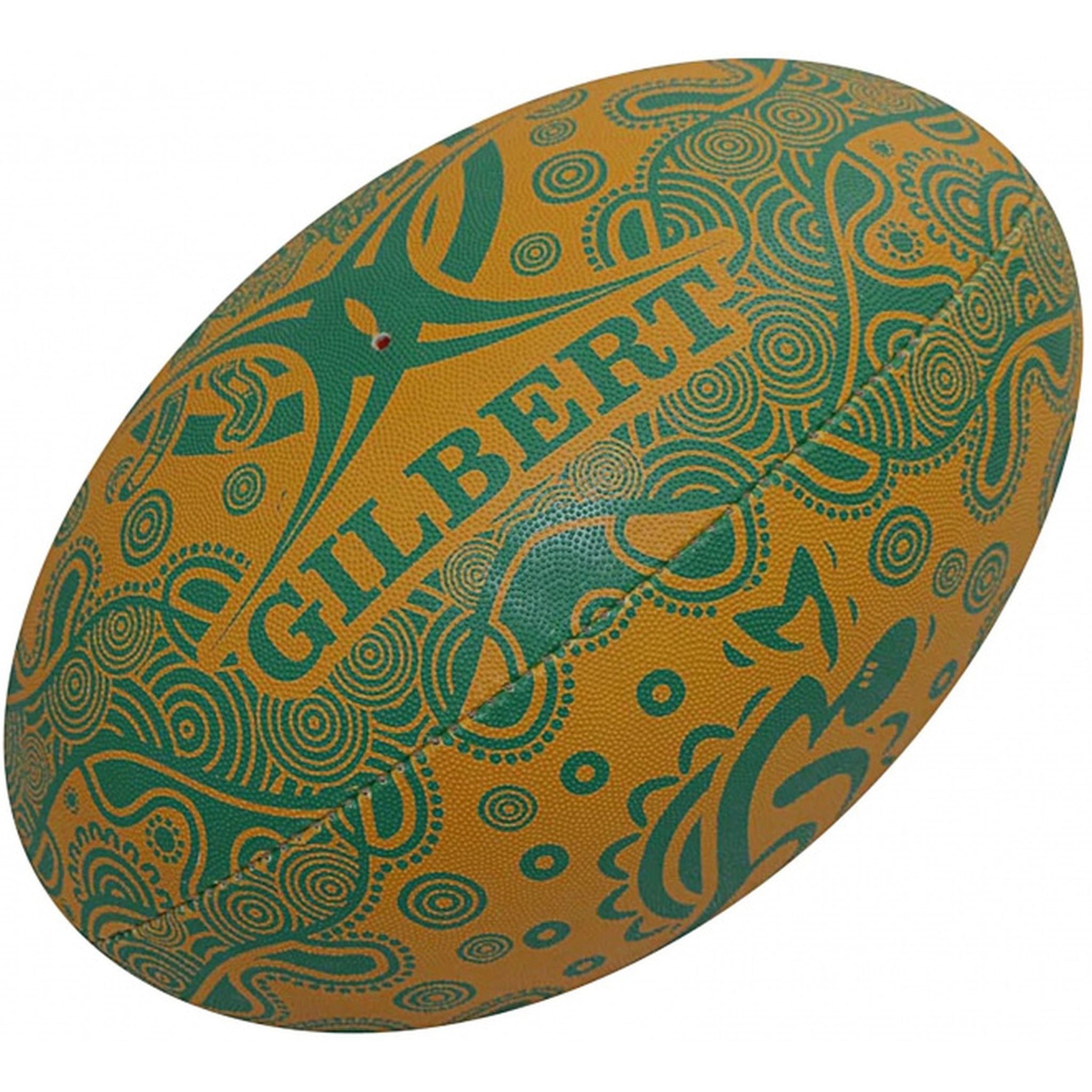Authentic Gilbert Wallabies First Nations Rugby Ball - Official Size 5 Match Ball for Training & Games - Perfect for Rugby Enthusiasts & Collectors