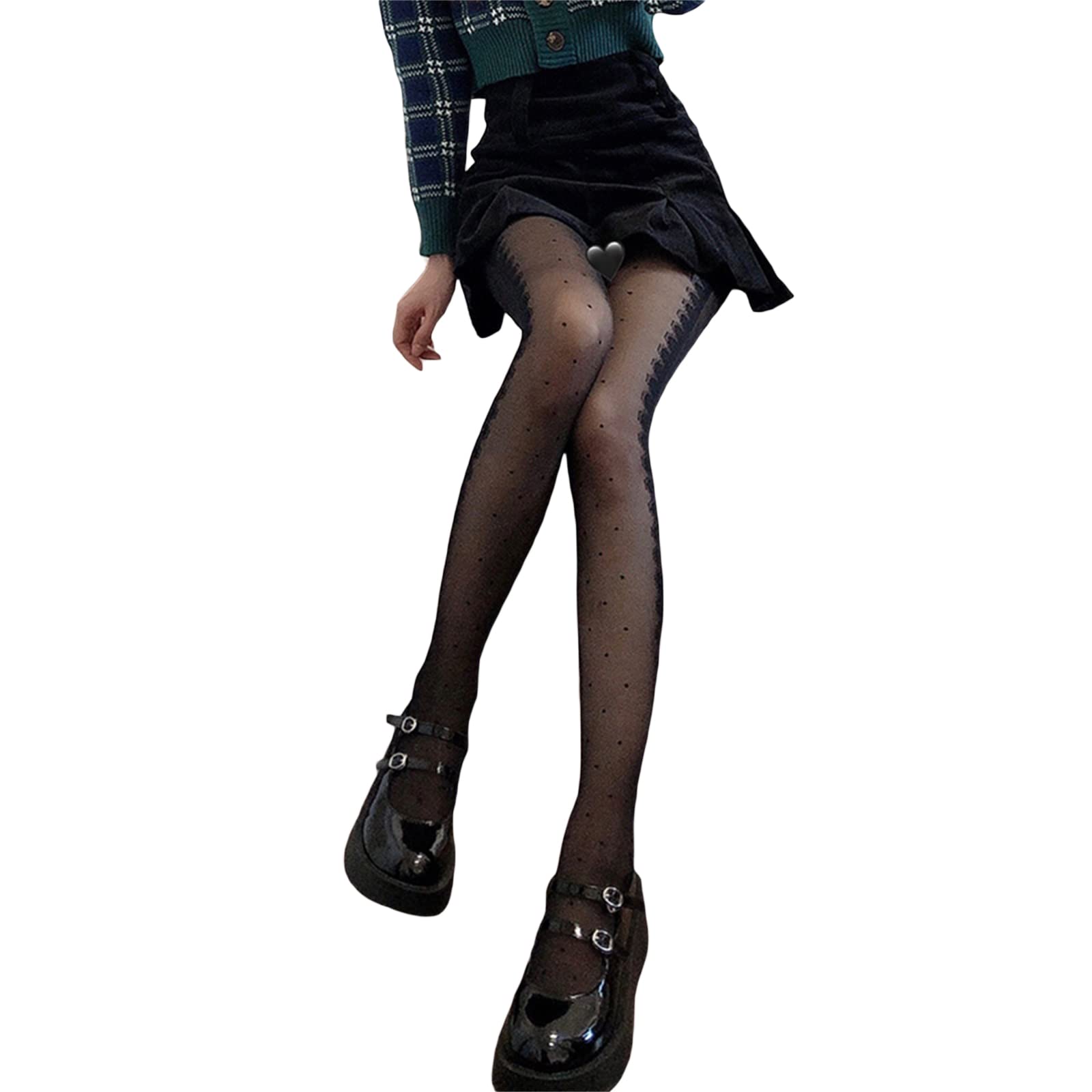 NIKDUCK 2023 Y2K Gothic Sheer Pantyhose - Sexy Gradient Stockings for Women | See-Through Halloween & Party Tights | Perfect for Cosplay, Night Out & Festive Occasions
