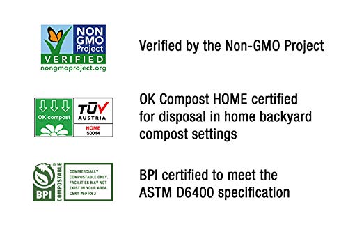 BioBag USA - The Original 100% Certified Compostable 39 Gallon Trash Bags (120 Count) | Extra Strong & Durable Food Waste Liners | Perfect for Kitchen Compost Bins & Organic Waste Disposal