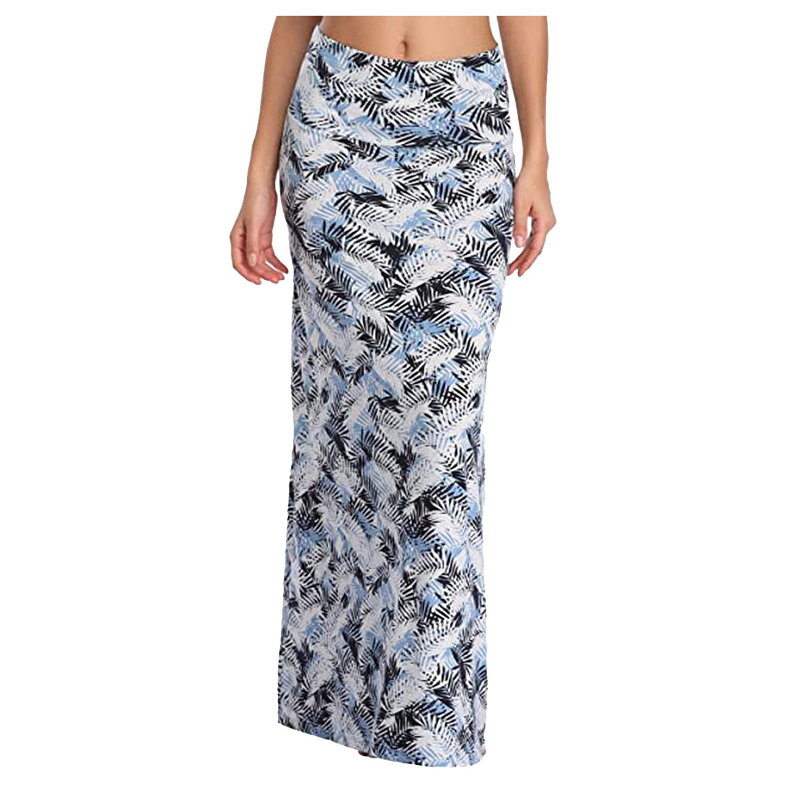 Trendy Bohemian Floral Print Long Maxi Skirt for Women - Plus Size Summer Aesthetic Skirt | Perfect for Beach Vacations, Music Festivals & Boho Chic Outfits