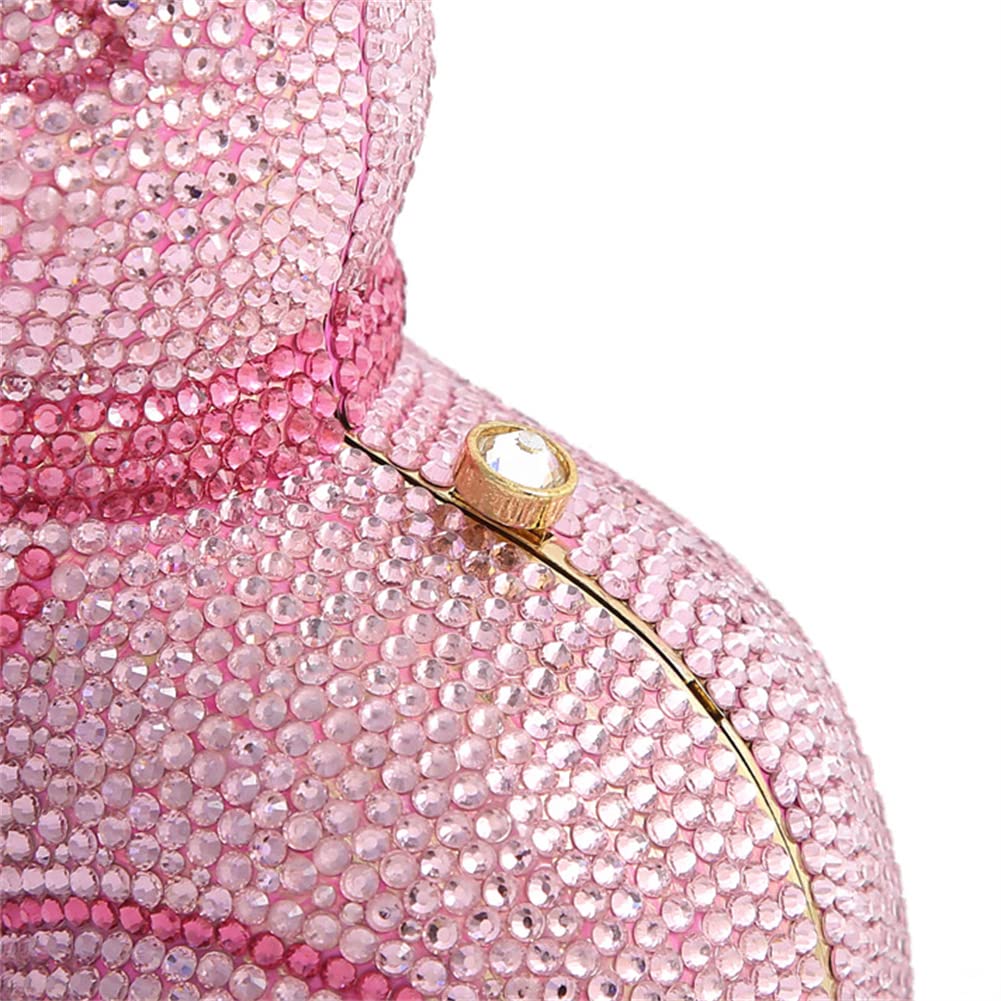 Sparkling Crystal Rhinestone Cat Evening Clutch Purse - Elegant Women's Mini Shoulder Bag for Banquet, Prom, Party & Date Night | Black Cat Design Handbag
