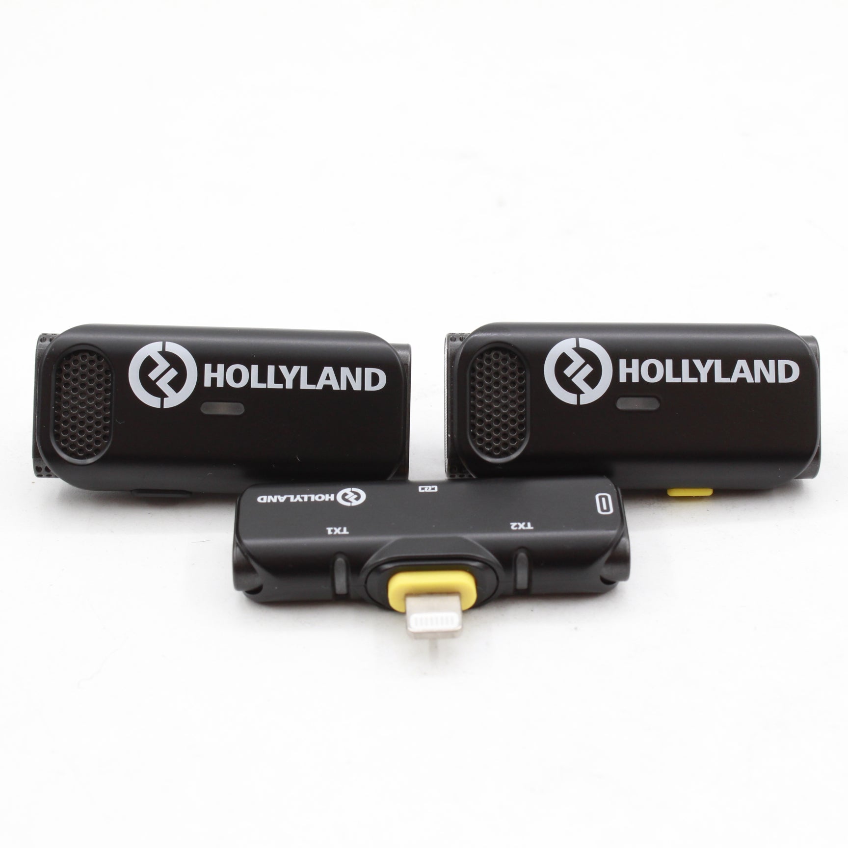 Open Box Fair - Hollyland LARK C1 DUO Wireless Lavalier Microphone System for iPhone (2-Person Kit, 2.4GHz, Black) | Perfect for Vlogging, Live Streaming & Content Creation