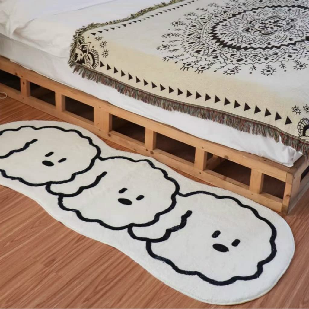 **Soft Absorbent Non-Slip Bath Mat for Pets - Cute Dog & Cat Bathroom Rug, Machine Washable, Abstract Design, 47.24