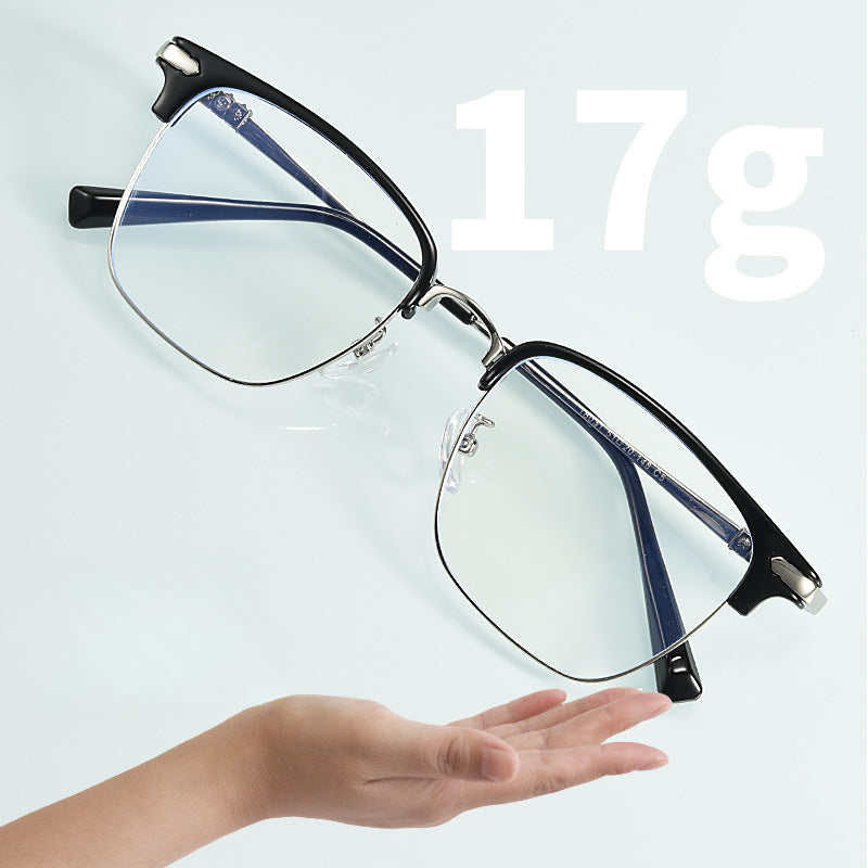 Stylish Metal Square Glasses Frames for Men & Women - Trendy Retro Eyewear with Durable Lightweight Design - Perfect for Reading, Driving & Fashion Accessories