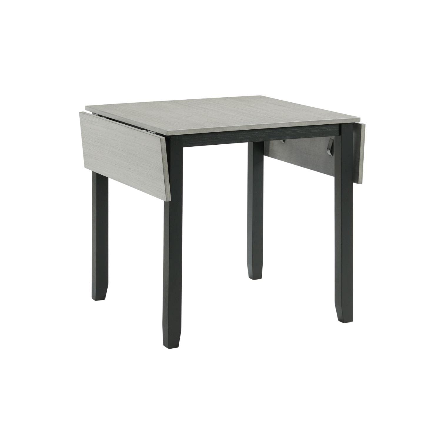 Picket House Furnishings Tuttle 3-Piece Drop Leaf Dining Table Set in Black - Perfect for Small Spaces, Breakfast Nooks & Apartment Dining Areas