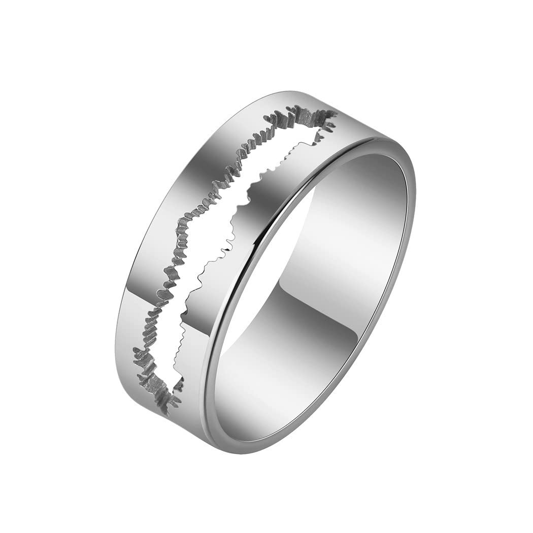 Vintage Stainless Steel Rings Set for Men & Women - Matching Wedding & Party Jewelry