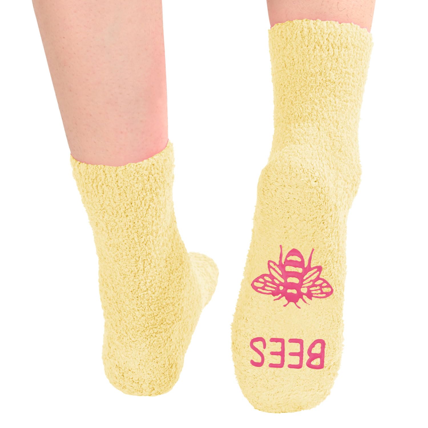 Zmart Funny Fuzzy Animal Socks for Girls & Teens - Duck, Chicken, Dinosaur, Fox & Bee Pattern Cozy Socks | Perfect for Gifts, Sleepovers & Winter Comfort