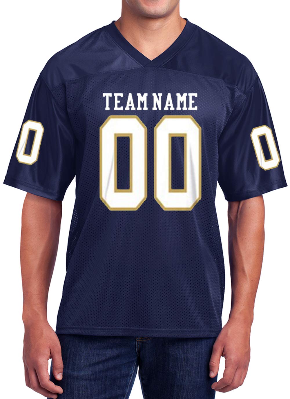Custom Football Replica Team Jersey - Authentic NFL & College Jerseys for Men, Women & Youth - Perfect for Game Day, Tailgating & Fan Gifts