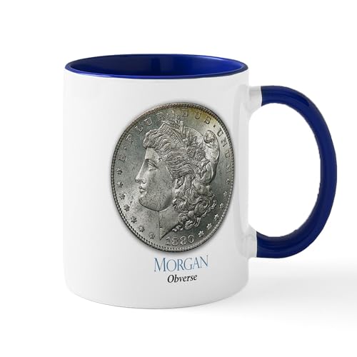 White/Navy Inside - Morgan Dollar Shop Mug