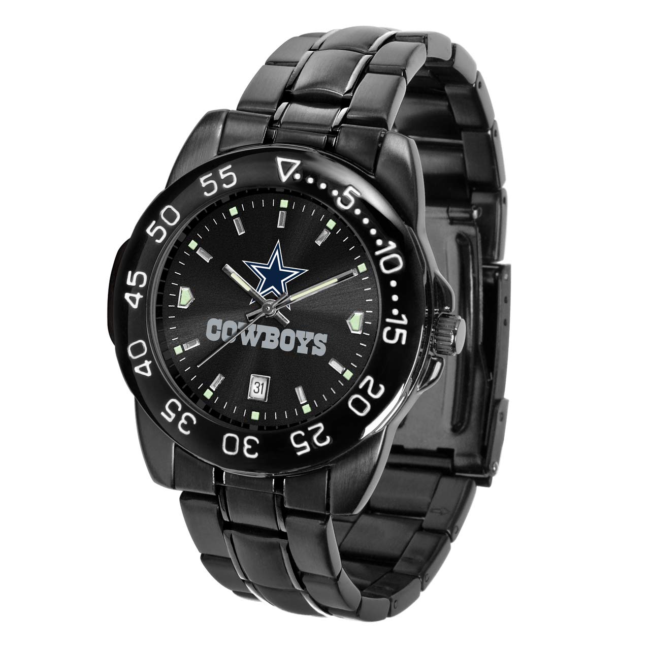 Game Time NFL Men's Fantom Wrist Watch - AnoChrome Black Sports Watch for Men - Perfect for Football Games, Casual Wear & Gift Giving