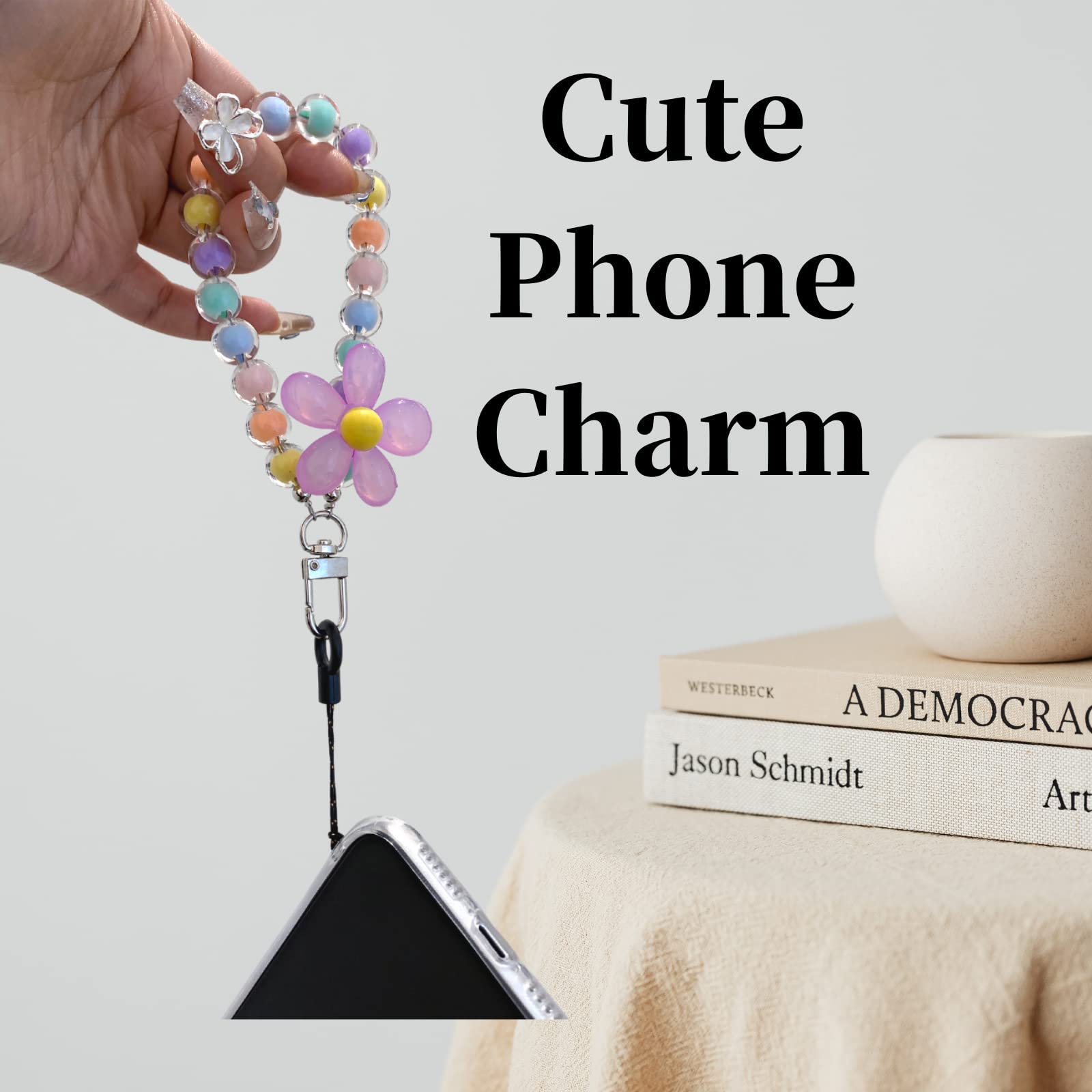 Cute Phone Charms for iPhone & Android - Stylish Accessories for Girls & Teens - Perfect for Keychains, Bags & DIY Jewelry Making