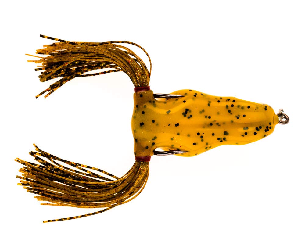 Scumdog Weedless Hollow Body Frog Lure - Topwater Bass Fishing Bait with Sharp Hooks - Perfect for Freshwater Fishing in Ponds, Lakes, and Heavy Cover Areas