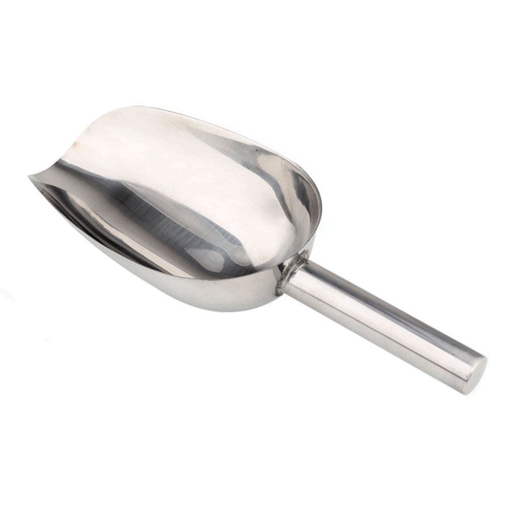 Premium Stainless Steel Ice Scoop - 10.5 to 21 Inch Bar Tool for Cubes, Coffee Beans & Tea Leaves | Wedding Buffet, Cocktail Making & Home Kitchen Accessory