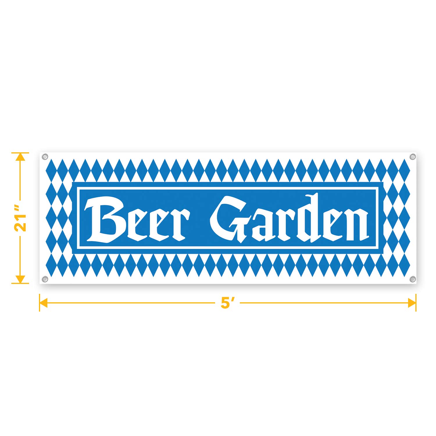 Oktoberfest Party Supplies Set - 8-Piece Pretzel Plates, Napkins & Beer Cups with Bavarian Beer Garden Sign Banner | Perfect for German Themed Parties, Oktoberfest Celebrations & Beer Festivals