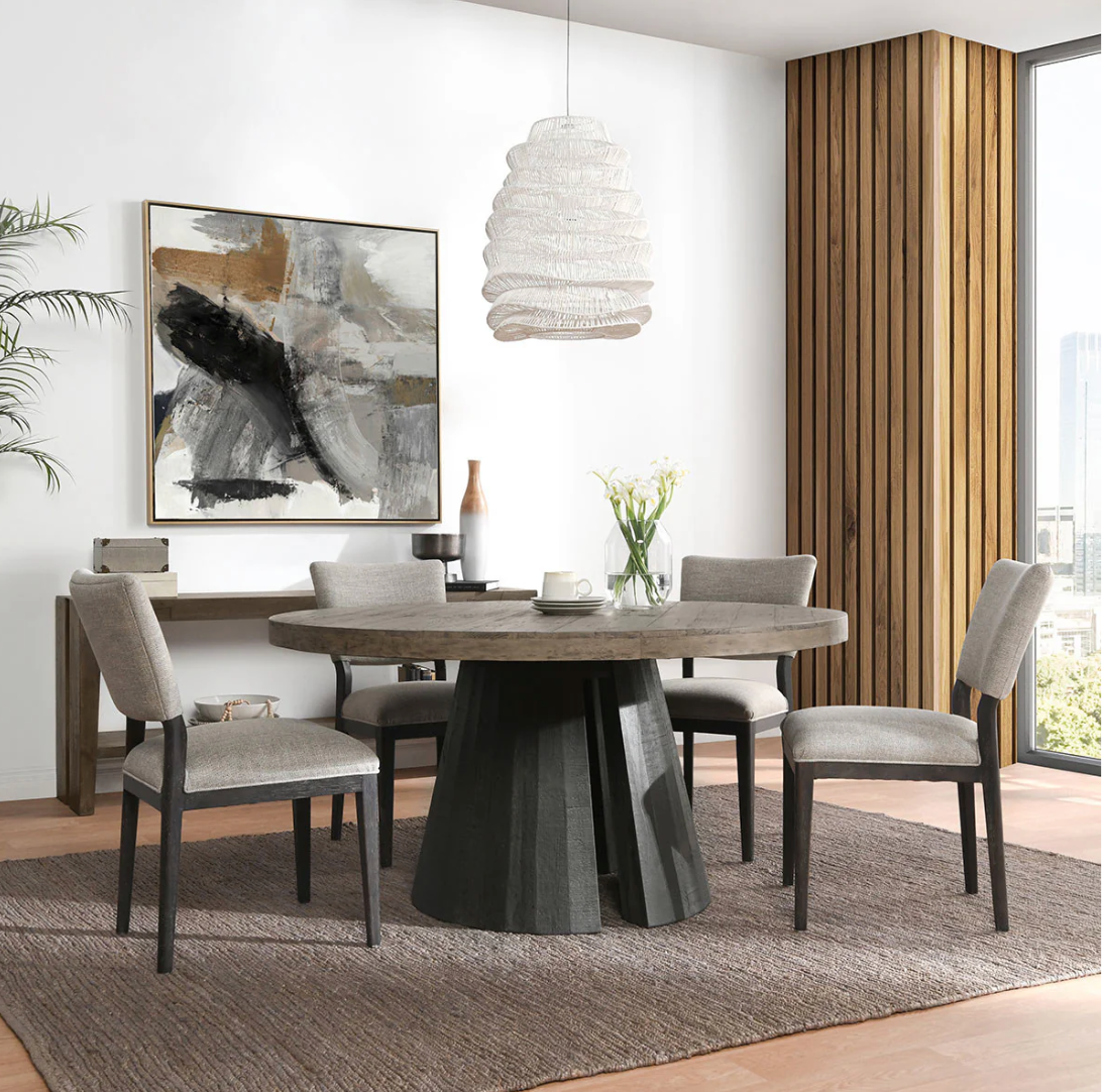Phill Sand Dining Chair Set of 2 - Modern Wooden Kitchen Chairs for Dining Room, Breakfast Nook & Small Spaces - Comfortable & Stylish Seating Solution