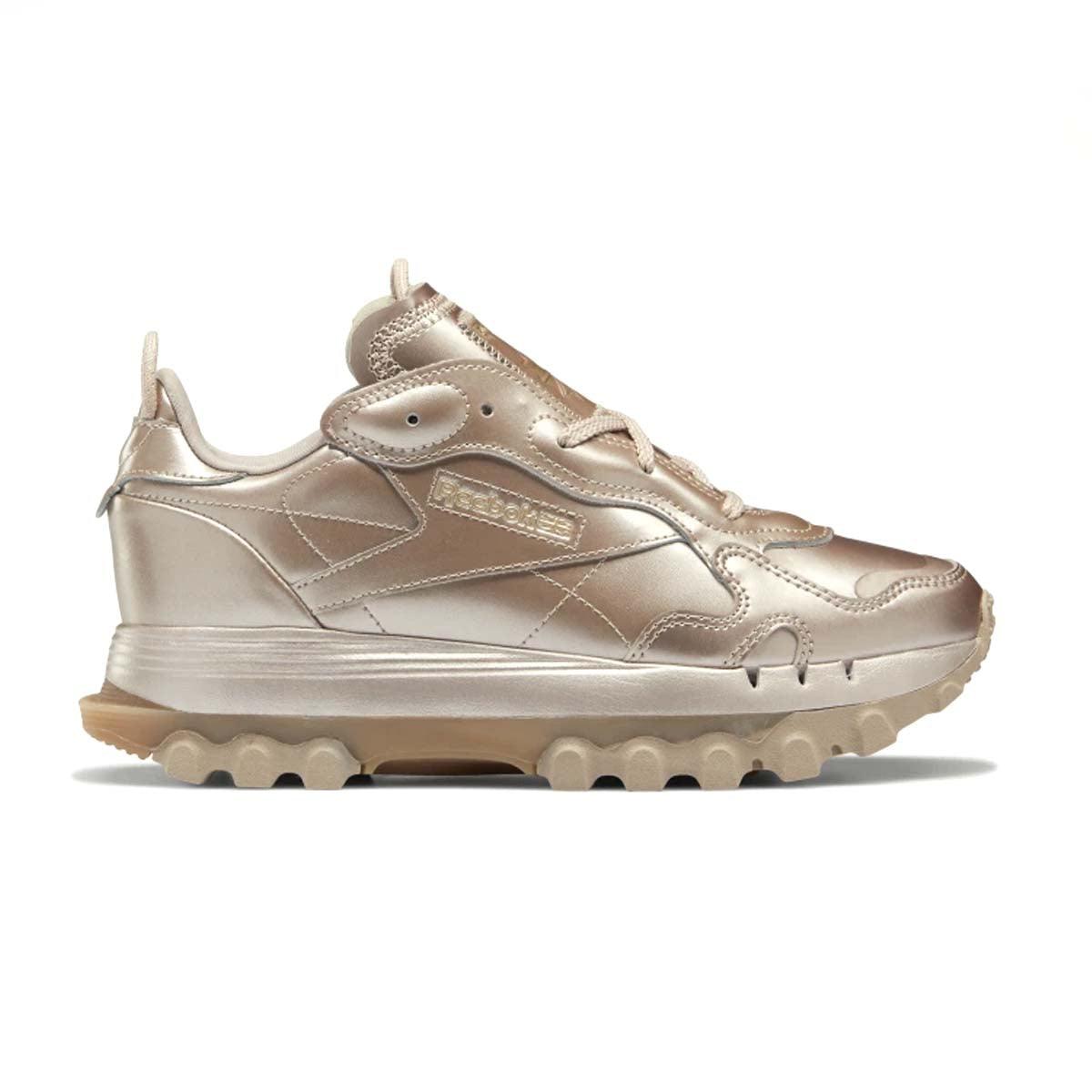 Cardi B Women's Classic Leather Rose Gold Sneakers - Stylish & Comfortable Shoes for Casual Wear, Work & Fashion Outfits