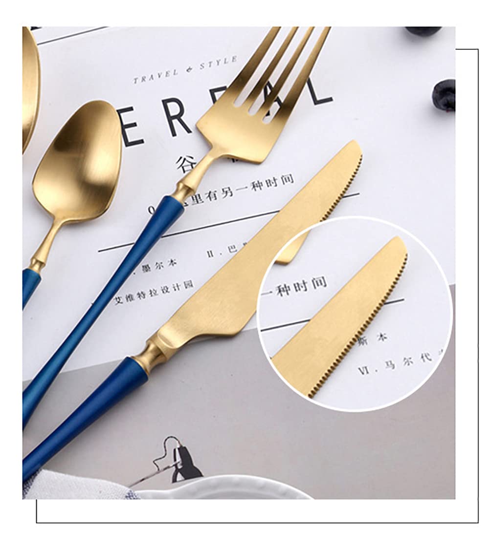 48-Piece Stainless Steel Silverware Set for 12 - Food Grade Flatware with Steak Knives, Spoons, Forks - Elegant Small Waist Handle Cutlery for Home, Office, Restaurant, Hotel | Perfect for Dining, Entertaining, and Everyday Use