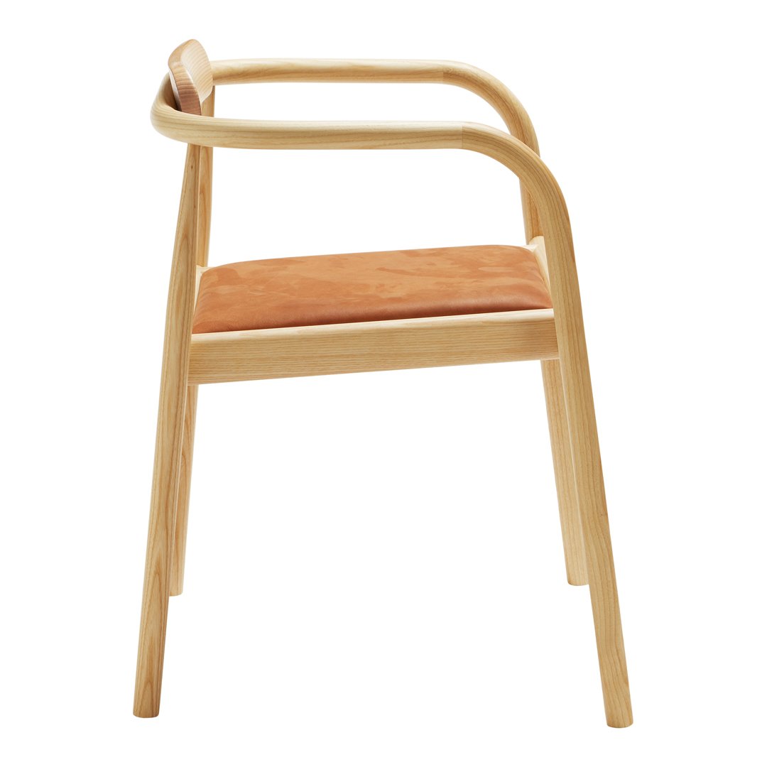 AHM Armchair - Upholstered Stackable Seat for Living Room, Office & Dining - Modern Comfortable Chair for Home & Workspace