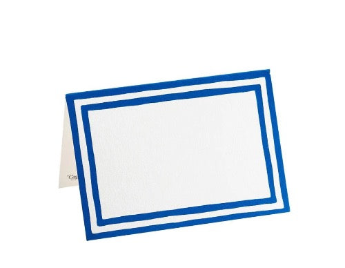 Elegant Blue Stripe Place Card Holders - Premium Wedding & Event Table Name Card Holders for Elegant Dinner Parties, Bridal Showers, and Corporate Events
