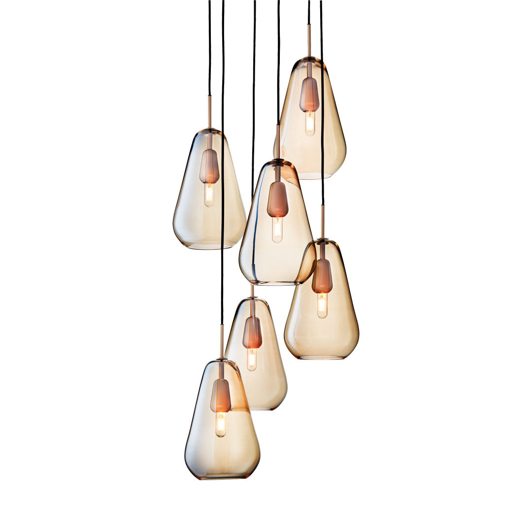 Anoli 6-Light Crystal Chandelier - Elegant Modern Ceiling Light Fixture for Dining Room, Living Room & Bedroom