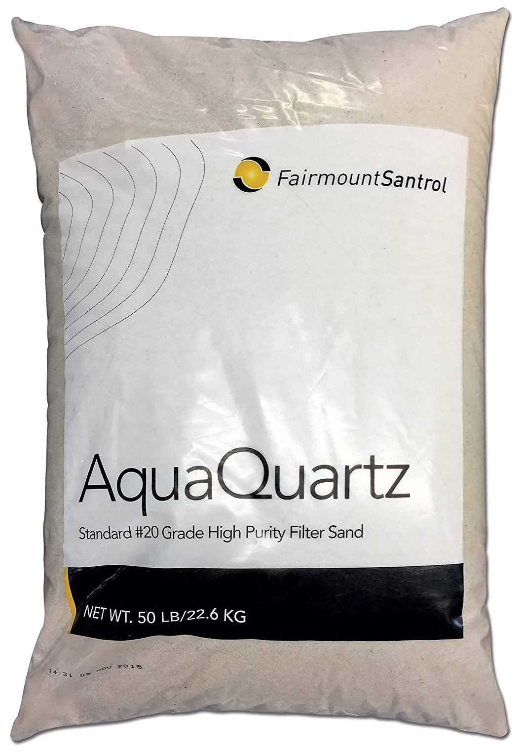50 lbs. AquaQuartz Pool Filter Sand - 20 Grade Silica Sand for Swimming Pools, Hot Tubs & Spas - Superior Filtration for Crystal Clear Water