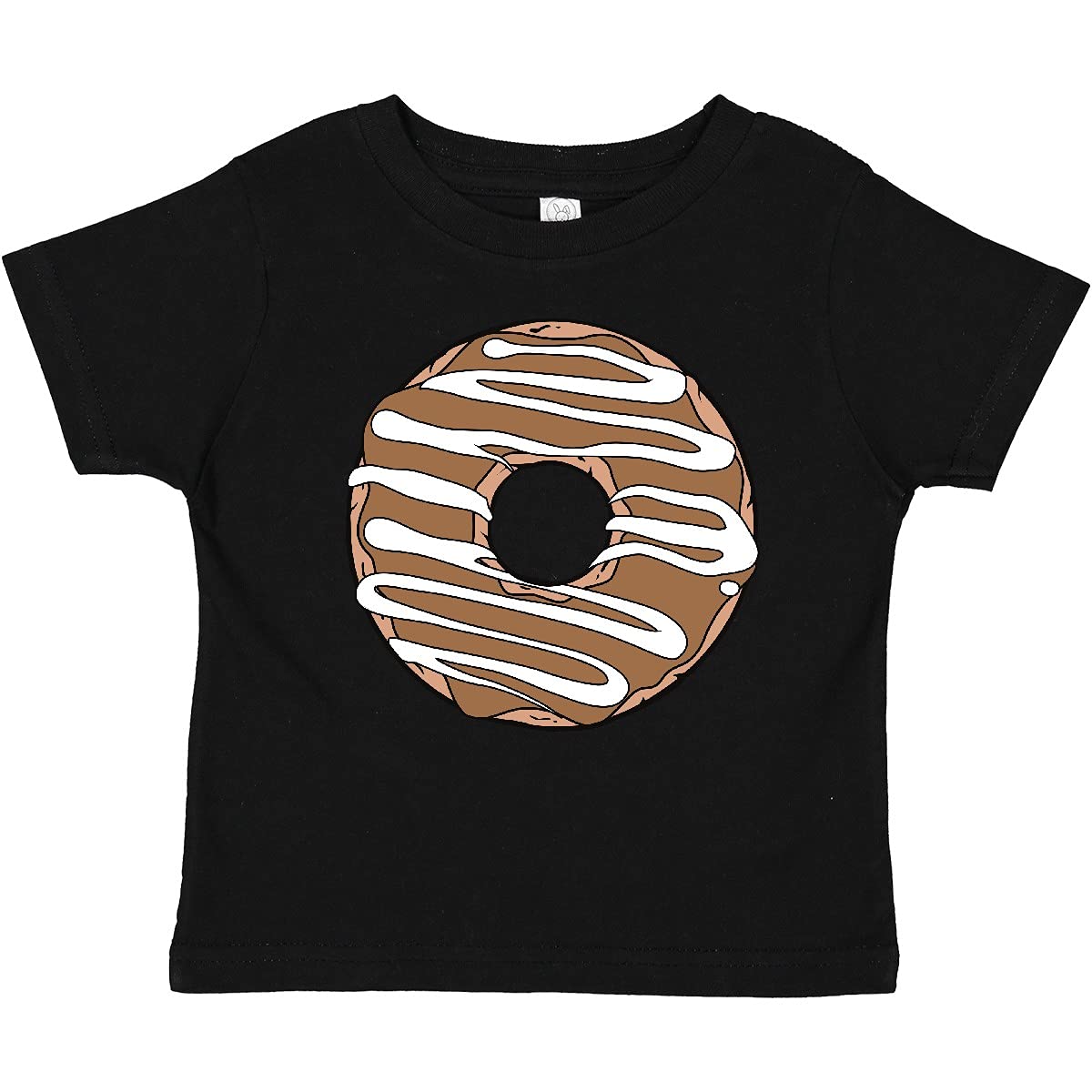 Inktastic Chocolate Donut Baby T-Shirt - Cute Doughnut with Glaze Icing Design for Infants & Toddlers | Perfect for Birthday Parties, Family Photos & Casual Outings
