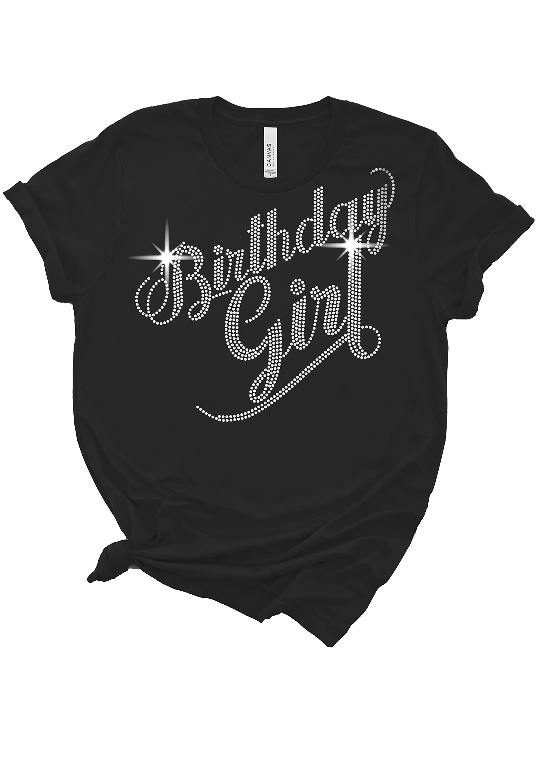 Rhinestone Sash Birthday Shirts for Women & Girls - Sparkling Rose Gold Sequin Party Tops - Perfect for Birthday Celebrations, Bachelorette Parties & Special Occasions