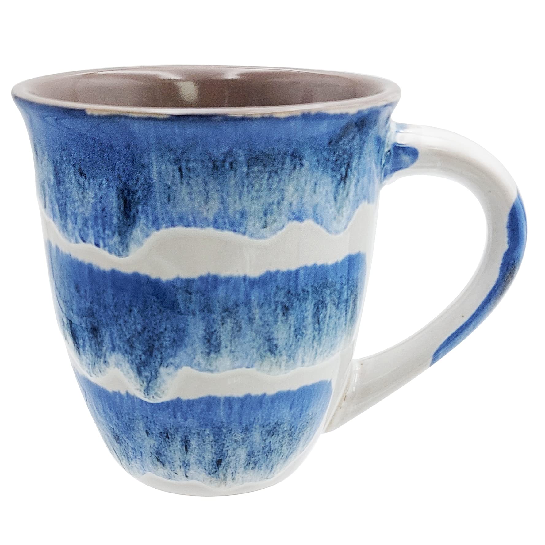 Premium 16 oz Large Ceramic Coffee Mugs Set of 4 - Glazed Novelty Cups with Comfortable Handle - Microwave & Dishwasher Safe - Perfect for Home, Office, Gifts and Coffee Shops